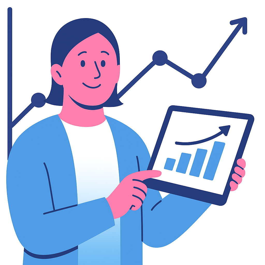 省エネ診断による成果向上を表すイラスト